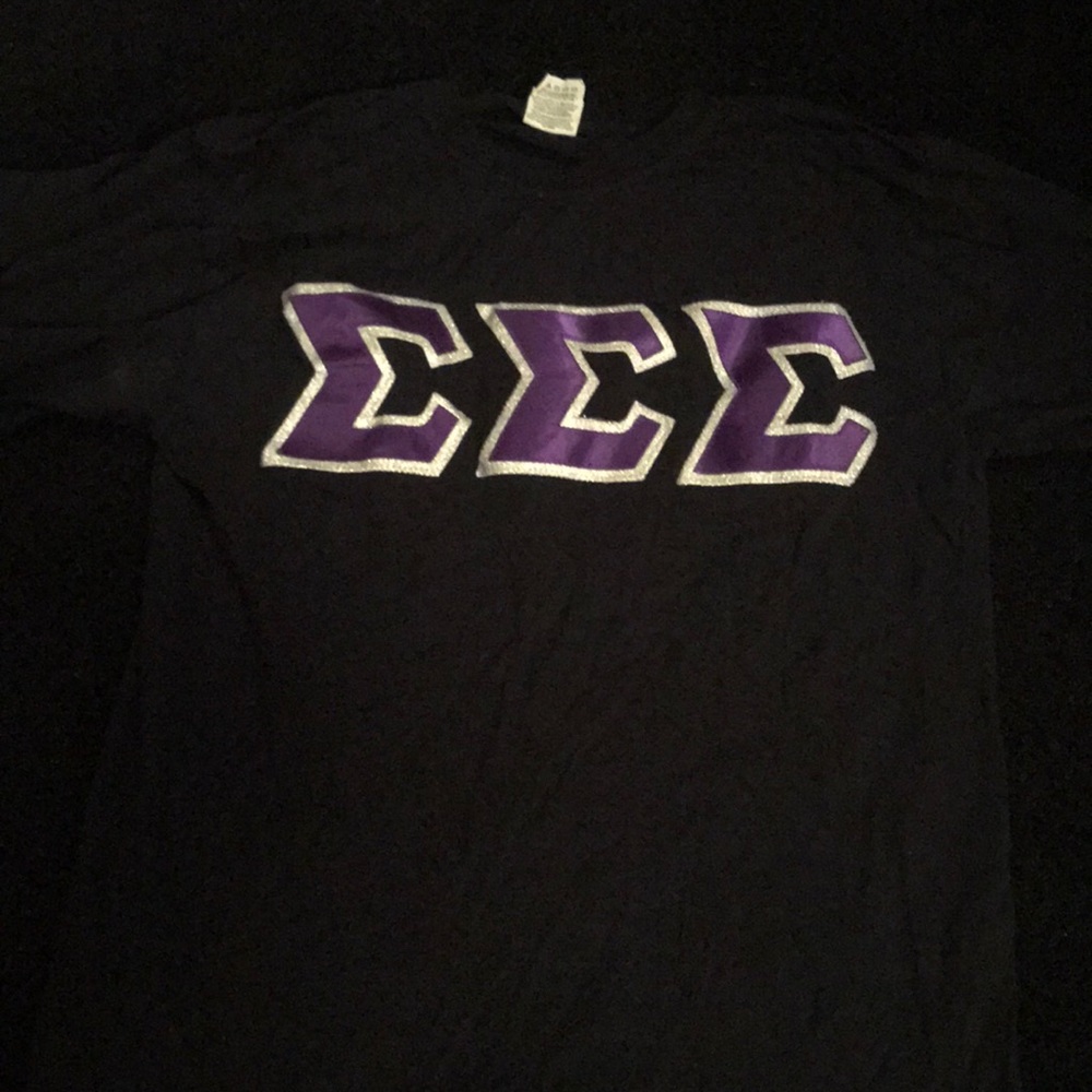 Tri Sigma letter shirt